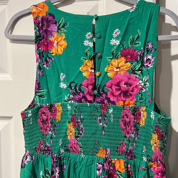 Torrid green floral midi dress size 1 XL - Picture 2 of 2